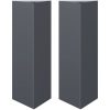 Odlingslådor 2 st antracit triangulär stål vidaXL 30 x 26 x 75 cm – miniatyr 2