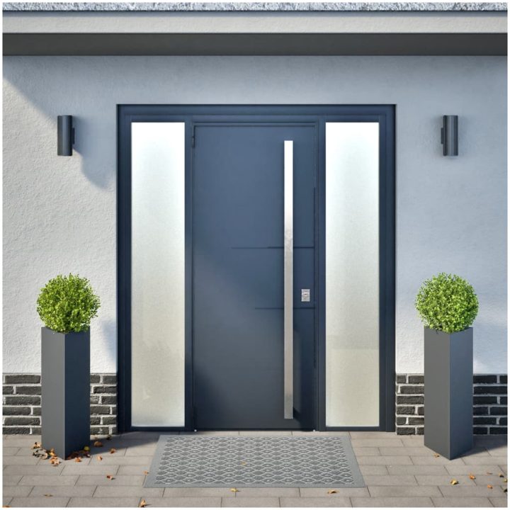 Odlingslådor 2 st antracit triangulär stål vidaXL 30 x 26 x 75 cm – bild 3