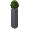 Odlingslådor 2 st antracit triangulär stål vidaXL 30 x 26 x 75 cm – miniatyr 4
