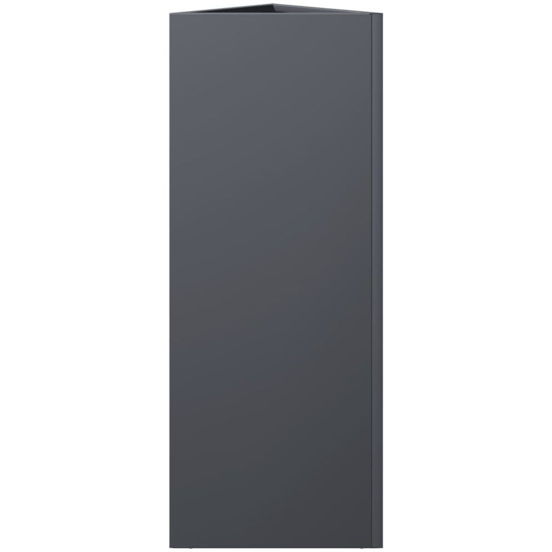 Odlingslådor 2 st antracit triangulär stål vidaXL 30 x 26 x 75 cm – bild 7