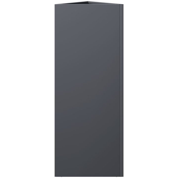 Odlingslådor 2 st antracit triangulär stål vidaXL 30 x 26 x 75 cm – bild 7