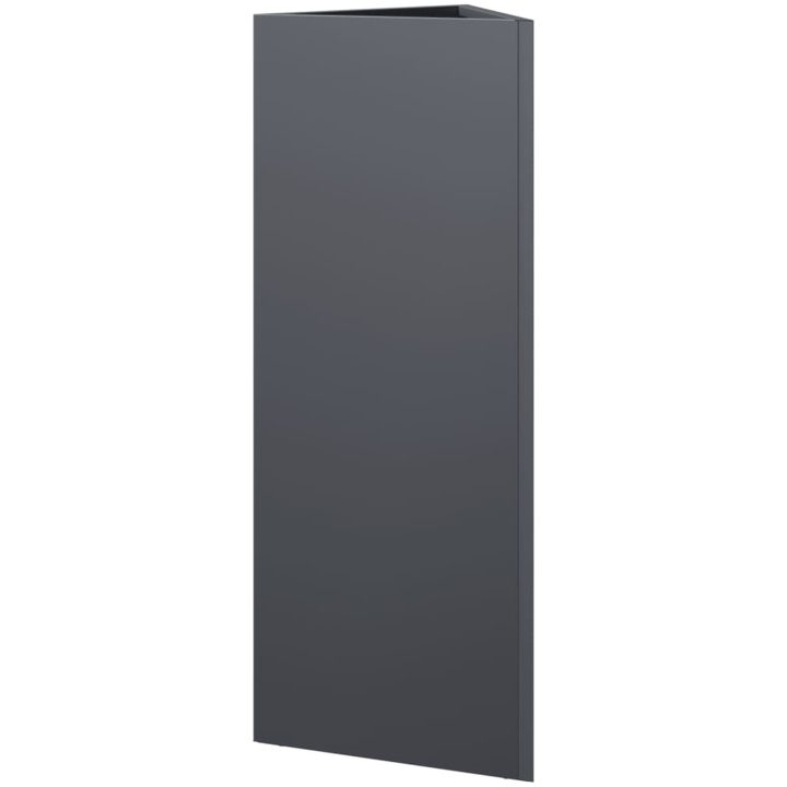 Odlingslådor 2 st antracit triangulär stål vidaXL 30 x 26 x 75 cm – bild 8