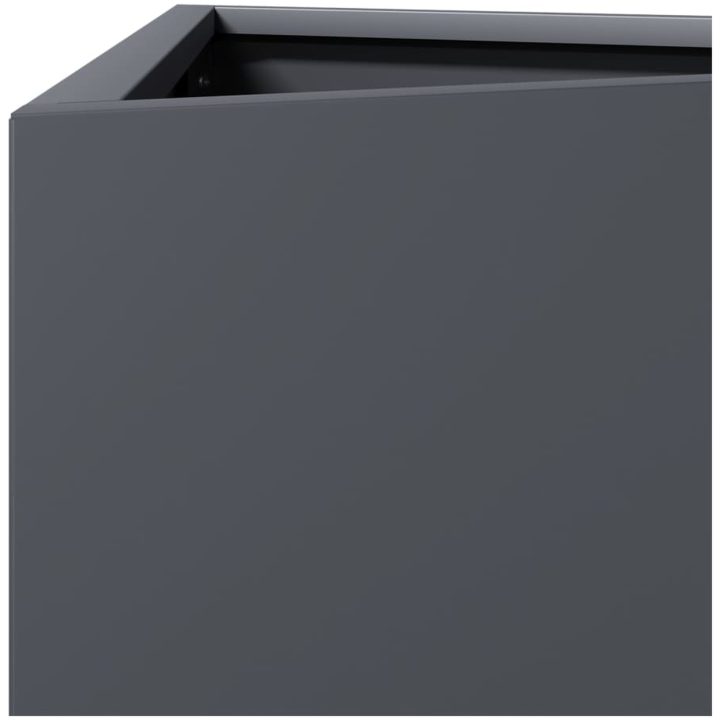 Odlingslådor 2 st antracit triangulär stål vidaXL 30 x 26 x 75 cm – bild 9