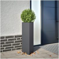 Odlingslådor 2 st antracit triangulär stål vidaXL