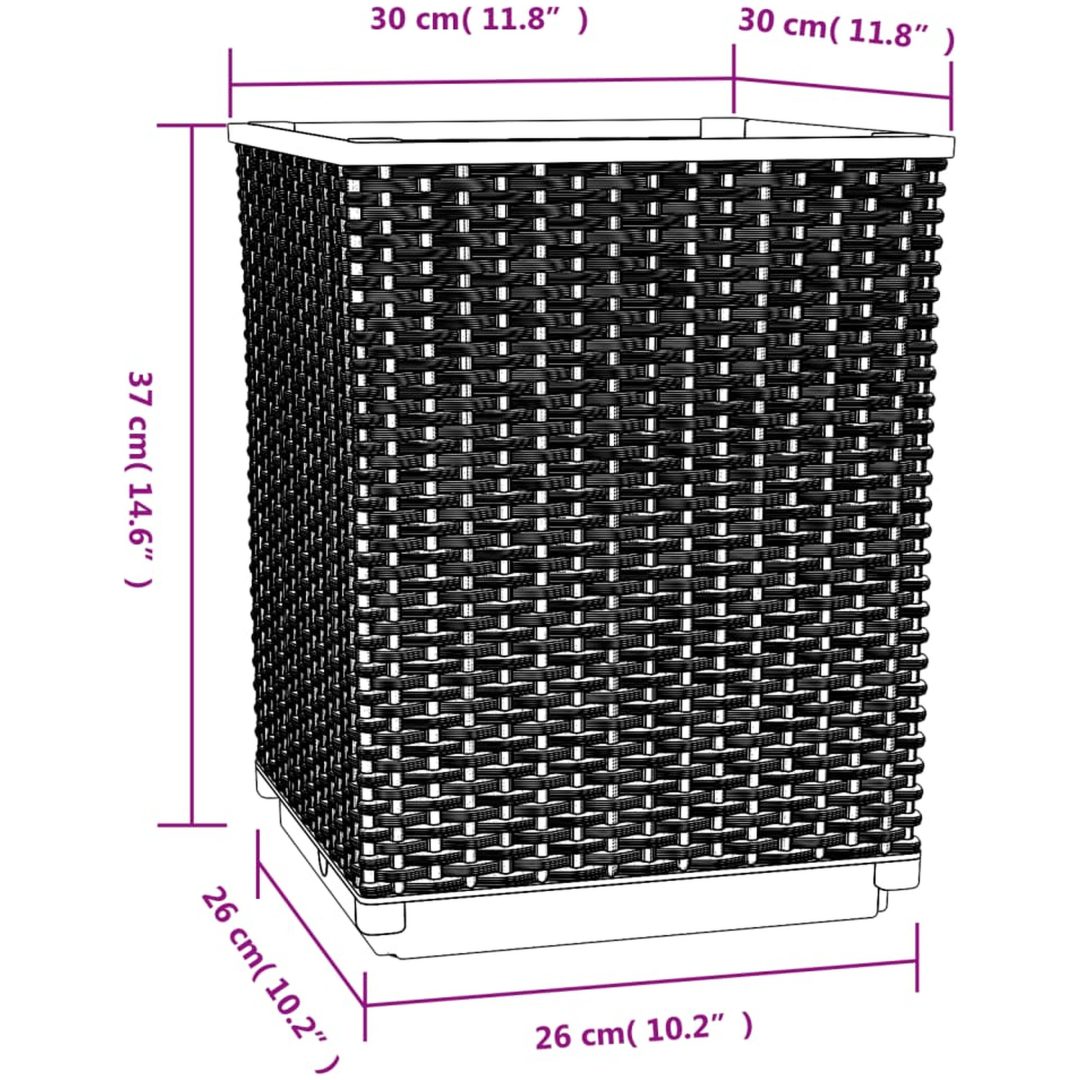Odlingslådor 2 st blågrå 30x30x37 cm polypropen vidaXL – bild 8