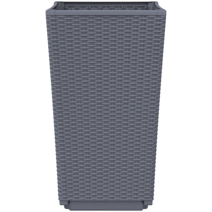 Odlingslådor 2 st blågrå 32,5x32,5x57 cm PP vidaXL – bild 6