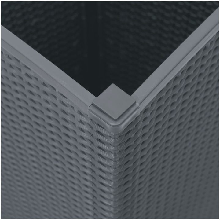 Odlingslådor 2 st blågrå 32,5x32,5x57 cm PP vidaXL – bild 8