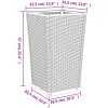 Odlingslådor 2 st blågrå 32,5x32,5x57 cm PP vidaXL – miniatyr 9