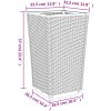 Odlingslådor 2 st brun 32,5x32,5x57 cm PP vidaXL – miniatyr 9