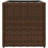 Odlingslådor 2 st brun konstrotting vidaXL 36 x 30 x 32 cm – miniatyr 7