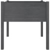 Odlingslådor 2 st grå 70x70x70 cm massiv furu vidaXL – miniatyr 5