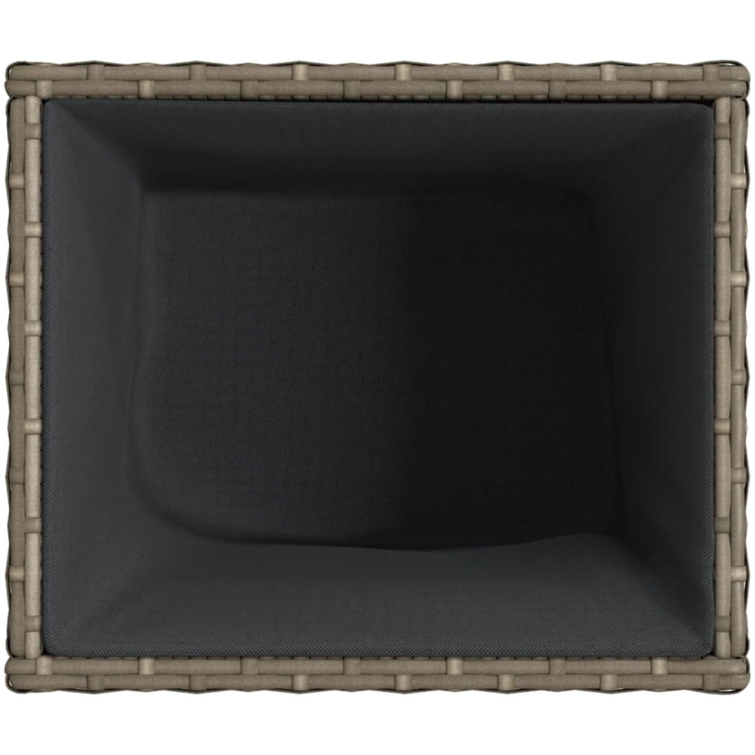 Odlingslådor 2 st grå konstrotting vidaXL 36 x 30 x 32 cm – bild 9