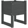 Odlingslådor 2 st grå massiv furu vidaXL 40 x 40 x 52.5 cm – miniatyr 4