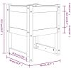 Odlingslådor 2 st grå massiv furu vidaXL 40 x 40 x 52.5 cm – miniatyr 8