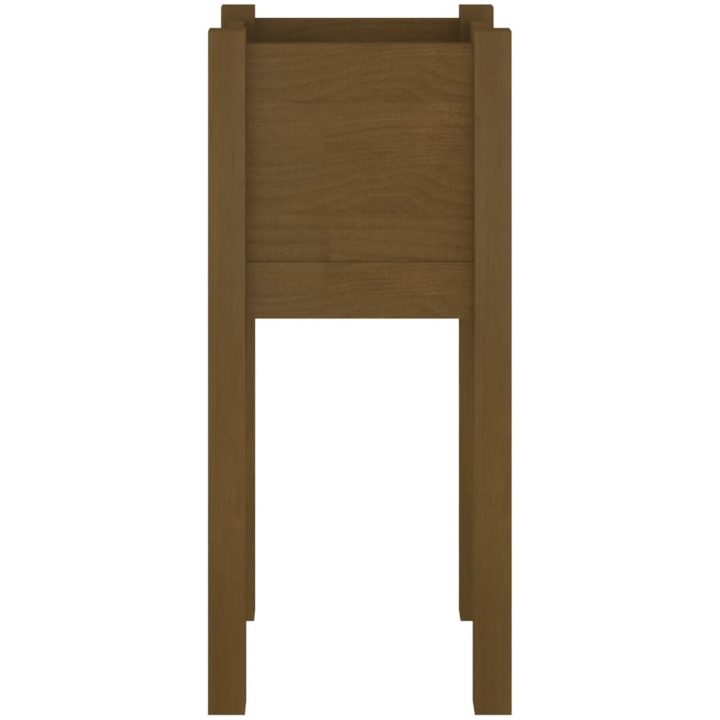 Odlingslådor 2 st honungsbrun 31x31x70 cm massiv furu vidaXL – bild 5