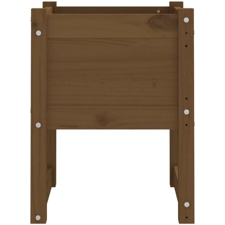 Odlingslådor 2 st honungsbrun massiv furu vidaXL 40 x 40 x 52.5 cm – bild 5