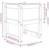 Odlingslådor 2 st honungsbrun massiv furu vidaXL 40 x 40 x 52.5 cm – miniatyr 8