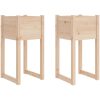 Odlingslådor 2 st massiv furu vidaXL 40 x 40 x 81 cm – miniatyr 2