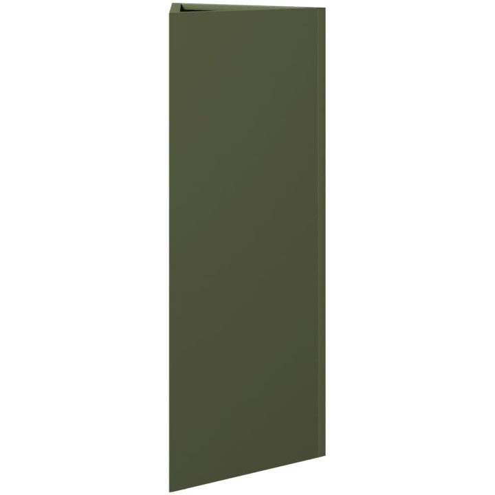 Odlingslådor 2 st olivgrön triangulär stål vidaXL 30 x 26 x 75 cm – bild 6