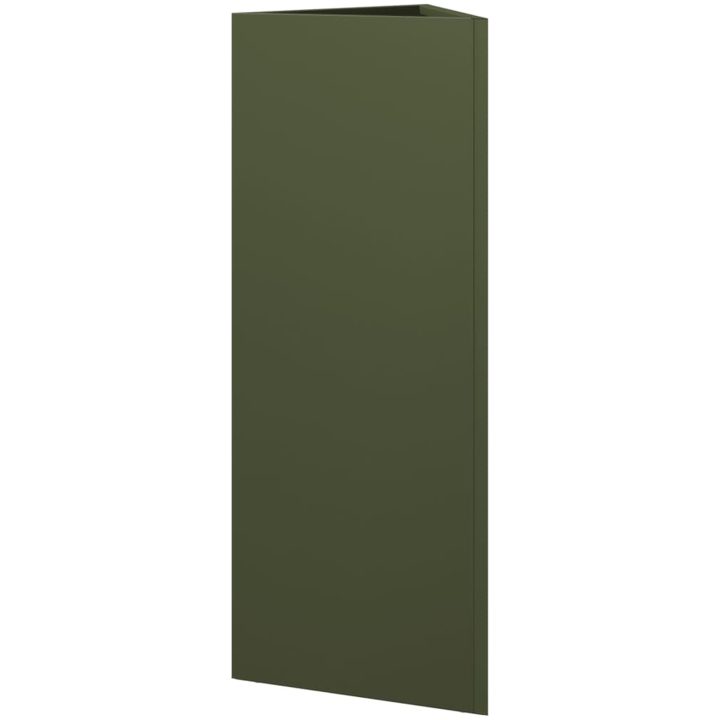 Odlingslådor 2 st olivgrön triangulär stål vidaXL 30 x 26 x 75 cm – bild 8