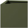 Odlingslådor 2 st olivgrön triangulär stål vidaXL 40 x 34.5 x 70 cm – miniatyr 9