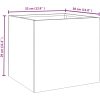 Odlingslådor 2 st rosttrögt stål vidaXL 32 x 30 x 29 cm – miniatyr 11