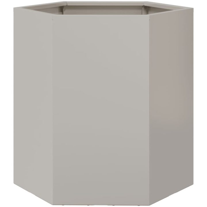 Odlingslådor 2 st sexkantig rostfritt stål vidaXL 46 x 40 x 45 cm – bild 9