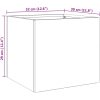 Odlingslådor 2 st silver rostfritt stål vidaXL 32 x 30 x 29 cm – miniatyr 11
