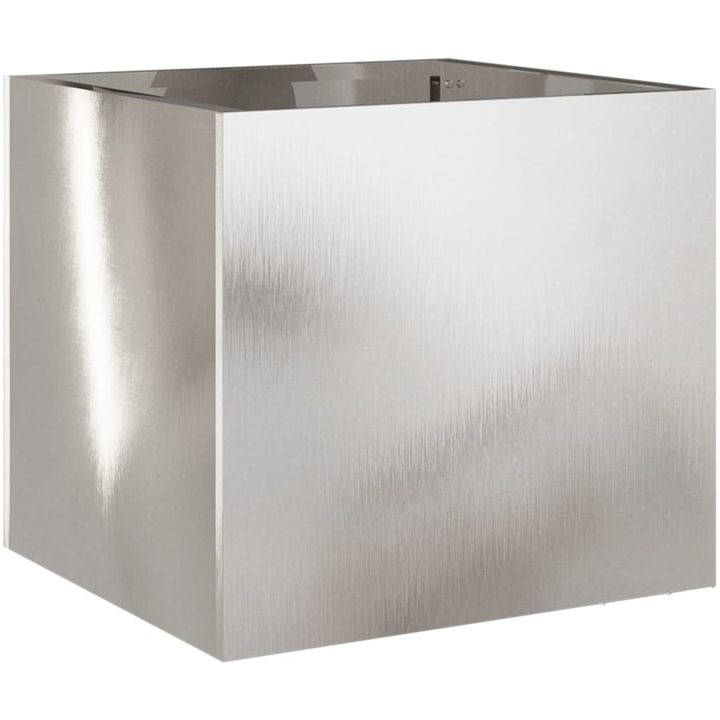Odlingslådor 2 st silver rostfritt stål vidaXL 32 x 30 x 29 cm – bild 7