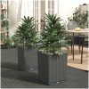 Odlingslådor 2 st svart 30x30x37 cm polypropylen vidaXL – miniatyr 1