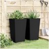 Odlingslådor 2 st svart 32,5x32,5x57 cm PP vidaXL – miniatyr 3