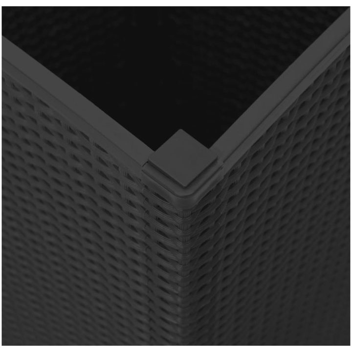Odlingslådor 2 st svart 32,5x32,5x57 cm PP vidaXL – bild 8