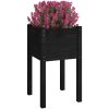 Odlingslådor 2 st svart 40x40x70 cm massiv furu vidaXL – miniatyr 3