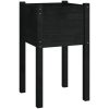 Odlingslådor 2 st svart 40x40x70 cm massiv furu vidaXL – miniatyr 4