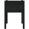 Odlingslådor 2 st svart 50x50x70 cm massiv furu vidaXL – miniatyr 5