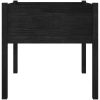 Odlingslådor 2 st svart 70x70x70 cm massiv furu vidaXL – miniatyr 5