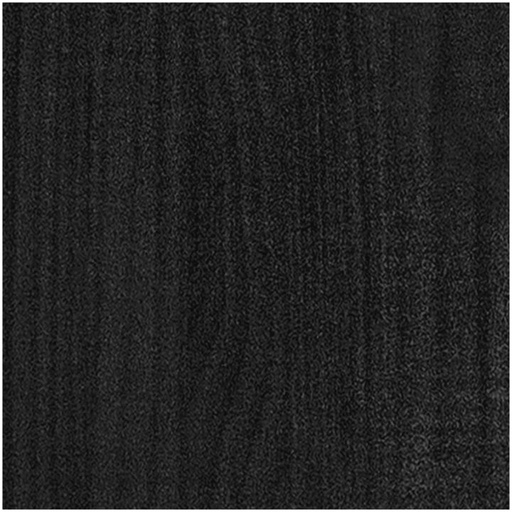 Odlingslådor 2 st svart 70x70x70 cm massiv furu vidaXL – bild 7