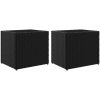 Odlingslådor 2 st svart konstrotting vidaXL 36 x 30 x 32 cm – miniatyr 2