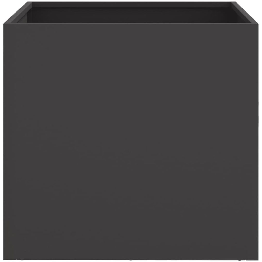 Odlingslådor 2 st svart stål vidaXL 42 x 40 x 39 cm – bild 5