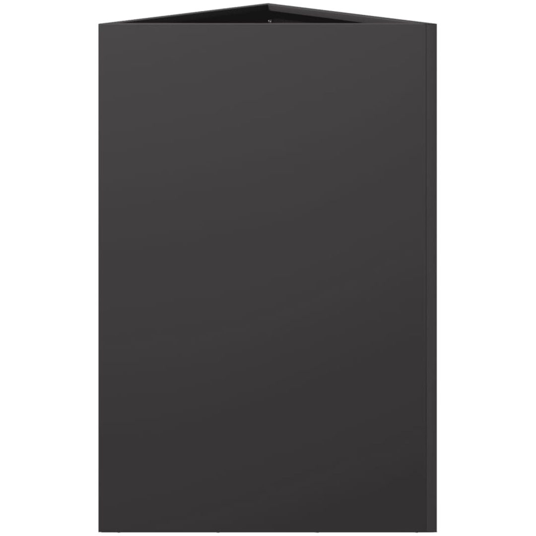 Odlingslådor 2 st svart triangulär stål vidaXL 50 x 43 x 75 cm – bild 7