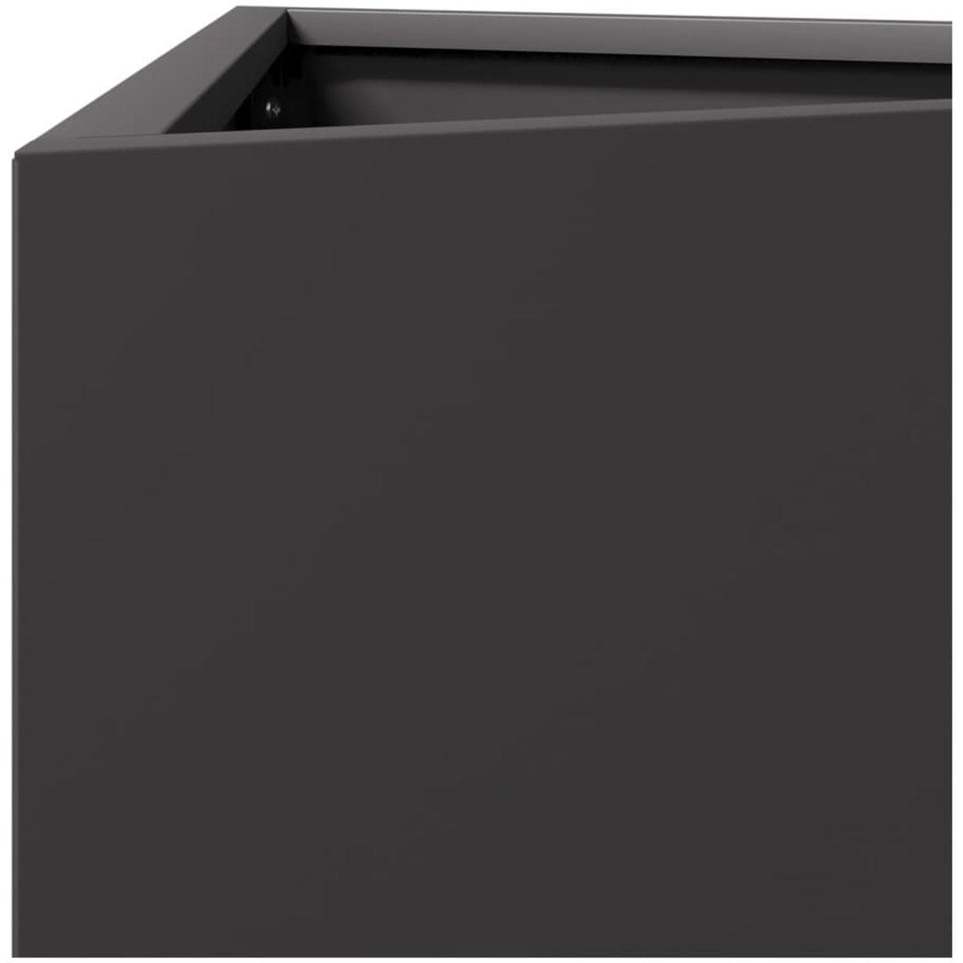 Odlingslådor 2 st svart triangulär stål vidaXL 50 x 43 x 75 cm – bild 9