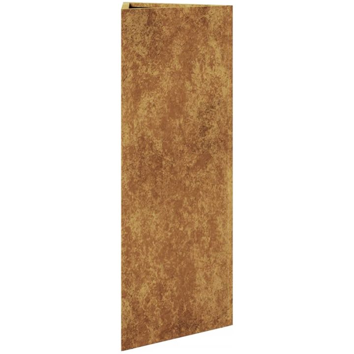 Odlingslådor 2 st triangulär rosttrögt stål vidaXL 30 x 26 x 75 cm – bild 6