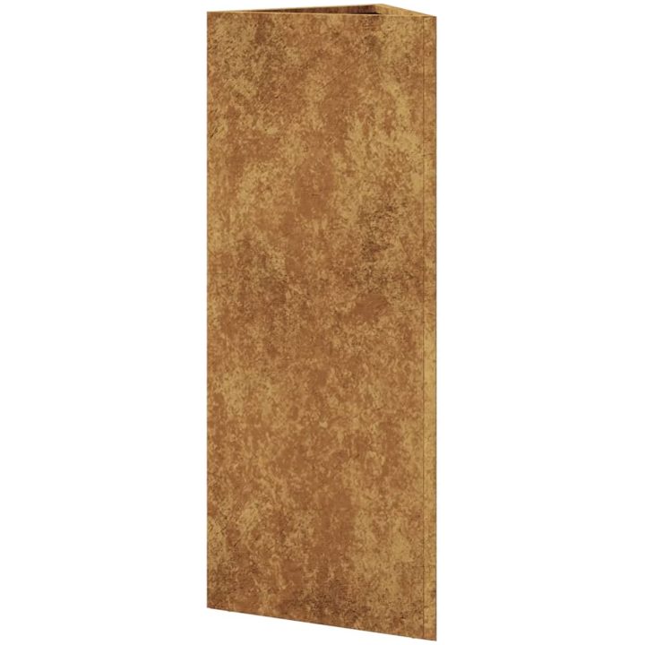 Odlingslådor 2 st triangulär rosttrögt stål vidaXL 30 x 26 x 75 cm – bild 9