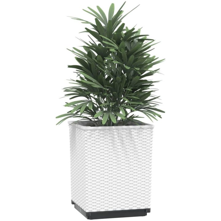 Odlingslådor 2 st vit 30x30x37 cm polypropylen vidaXL – bild 3