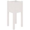 Odlingslådor 2 st vit 31x31x70 cm massiv furu vidaXL – miniatyr 4