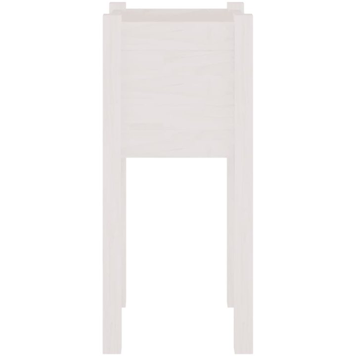 Odlingslådor 2 st vit 31x31x70 cm massiv furu vidaXL – bild 5