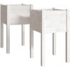 Odlingslådor 2 st vit 40x40x70 cm massiv furu vidaXL – miniatyr 2