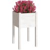 Odlingslådor 2 st vit 40x40x70 cm massiv furu vidaXL – miniatyr 3