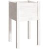 Odlingslådor 2 st vit 40x40x70 cm massiv furu vidaXL – miniatyr 4