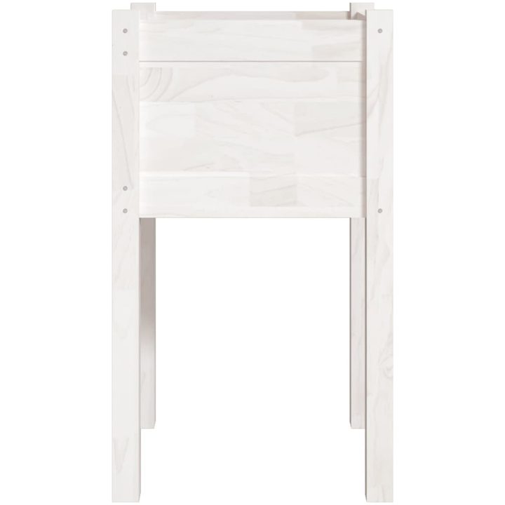 Odlingslådor 2 st vit 40x40x70 cm massiv furu vidaXL – bild 5